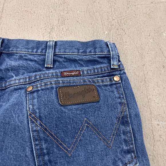 Wrangler Men's Cowboy Cut 1MWZDN‎ Blue Denim Jeans 36 x 34 Durable Western - Picture 6 of 8